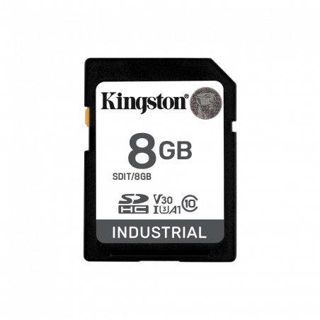 8GB SDHC INDUSTRIAL C10 -40C TO 85C UHS-I U3 V30 A1 PSLC