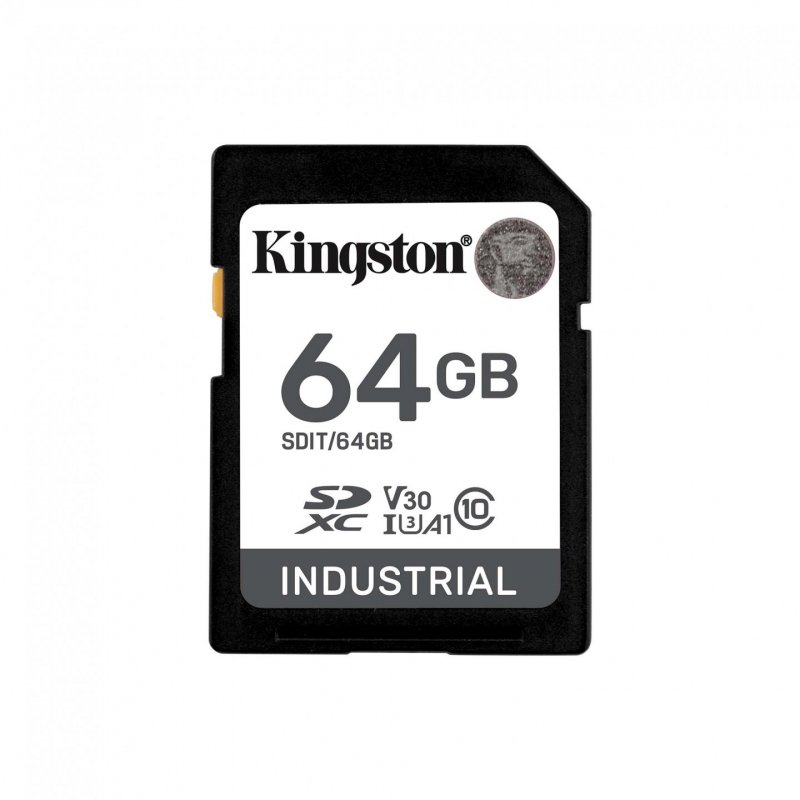 64GB SDXC INDUSTRIAL C10 -40C TO 85C UHS-I U3 V30 A1 PSLC
