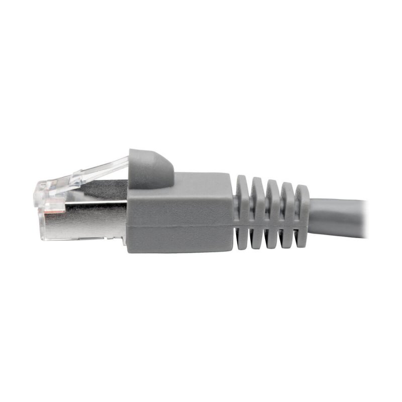 Tripp Lite N262-010-GY Cat6a 10G Snagless Shielded STP Ethernet Cable (RJ45 M/M), PoE, Gray, 10 ft. (3.05 m)