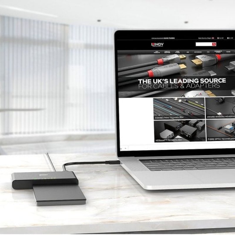 Lindy 43359 Station d'accueil de disques de stockage USB 3.2 Gen 2 (3.1 Gen 2) Type-C Noir