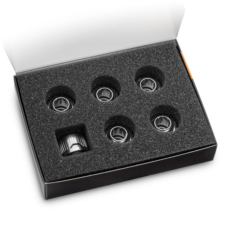 EK Water Blocks compatible EK-Quantum Torque HTC 12 - 6er-Pack, silber