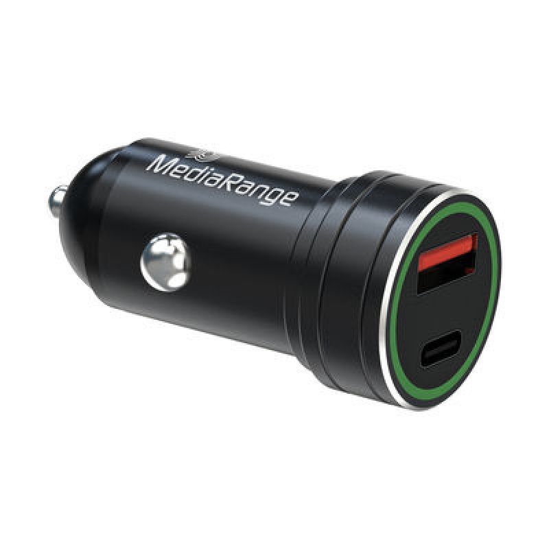 MediaRange MRMA120 chargeur d'appareils mobiles Smartphone Noir Allume-cigare Charge rapide Auto