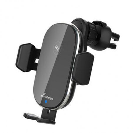 Support téléphone voiture avec Chargeur induction Mediarange MRMA117 - 15W - Noir