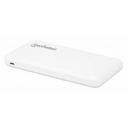 Manhattan 406277 banque d'alimentation électrique Lithium Polymère (LiPo) 10000 mAh Blanc