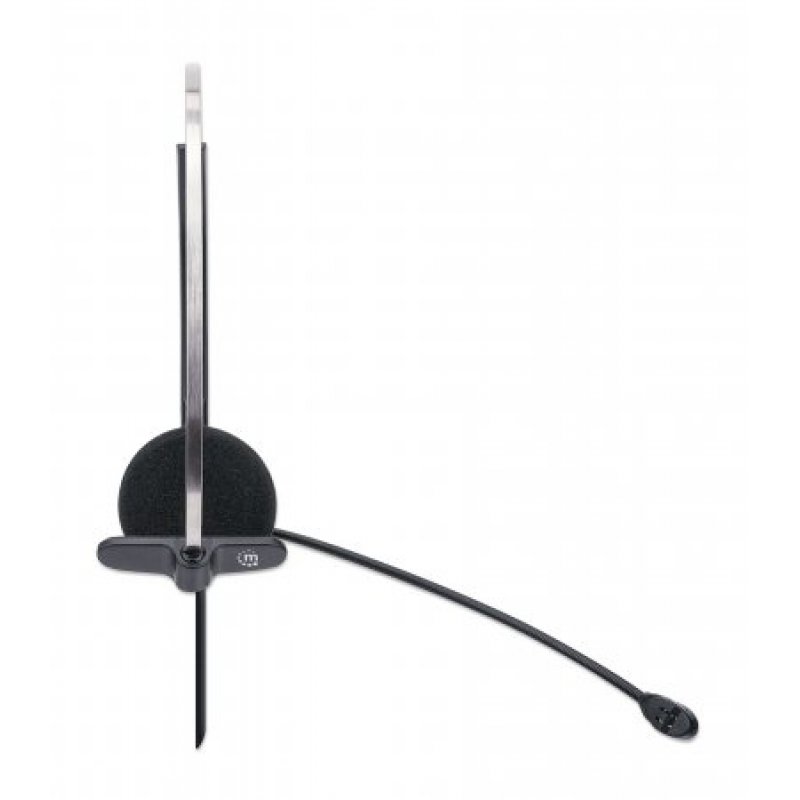 Manhattan 179867 écouteur/casque Avec fil Arceau Bureau/Centre d'appels USB Type-A Noir