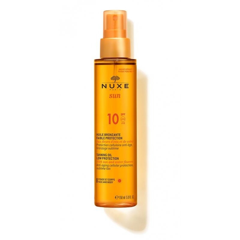 Nuxe Sun- Tanning Oil Face and Body 150 ml - SPF 10