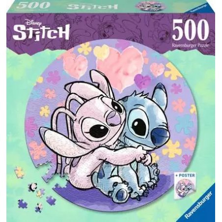 Lilo & Stitch puzzle rond Stitch (500 pièces)