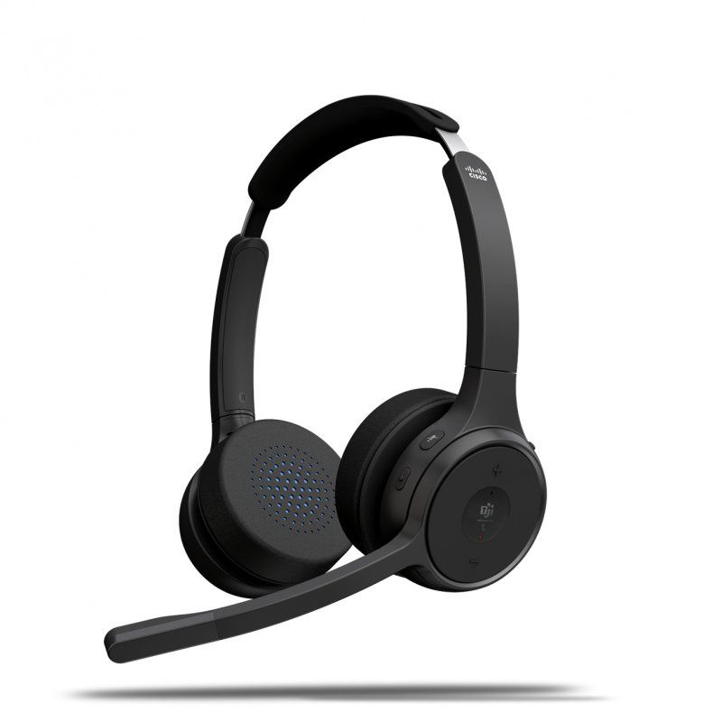 Cisco HS-WL-722Q-BUNA-C écouteur/casque Sans fil Arceau Bureau/Centre d'appels Bluetooth Noir
