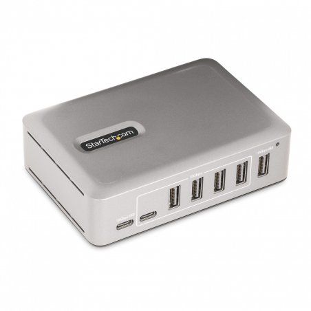 StarTech.com 7-Port USB-C Hub - 5x USB-A + 2x USB-C - Self-Powered w/65W Power Supply - USB 3.1 10Gbps - Desktop/Laptop 