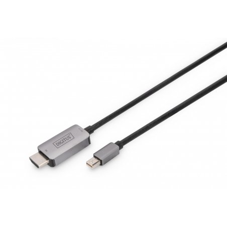 Cable Digitus mini DP to HDMI 1m black