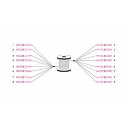 Digitus Pre-assembled Fiberglass Universal Breakout Cable, Multi Mode OM4, 8 Fibers, LC/UPC - LC/UPC