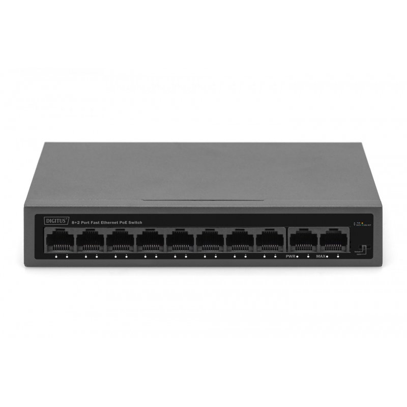 Digitus 8+2 Port FE PoE Switch
