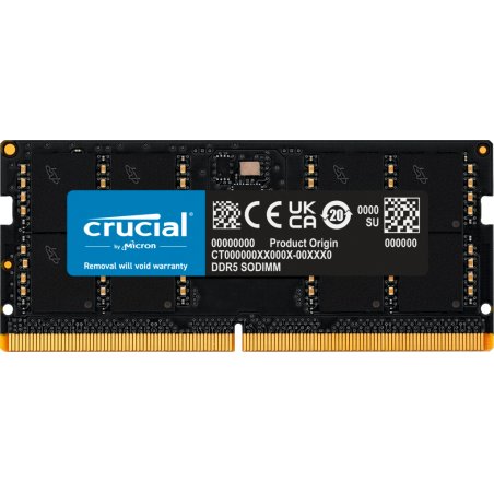 Crucial SORAM D5 5200 48GB CL46 - 48 GB module de mémoire 48 Go 1 x 48 Go DDR5 5600 MHz ECC