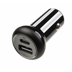 Vivanco - 1xUSB-C PD / USB-A Car charger 2x24W
