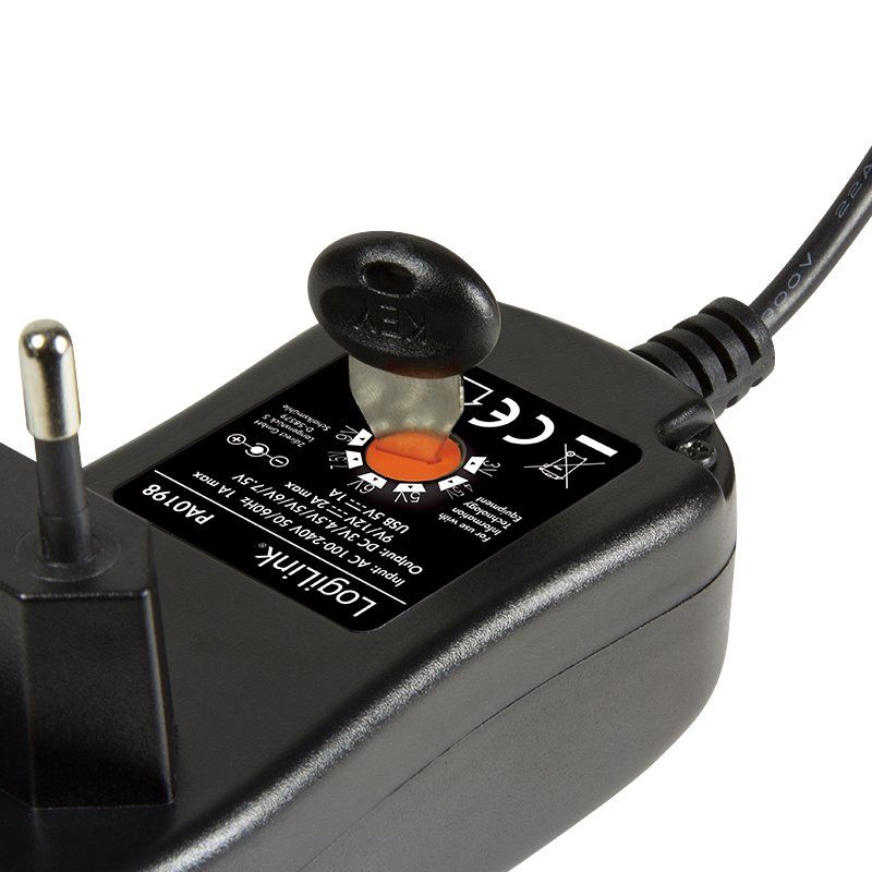 LogiLink PA0198 mobile device charger Universal Black AC Indoor