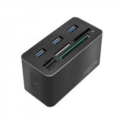 LogiLink CR0046 notebook dock/port replicator Wired USB 3.2 Gen 1 (3.1 Gen 1) Type-C Black