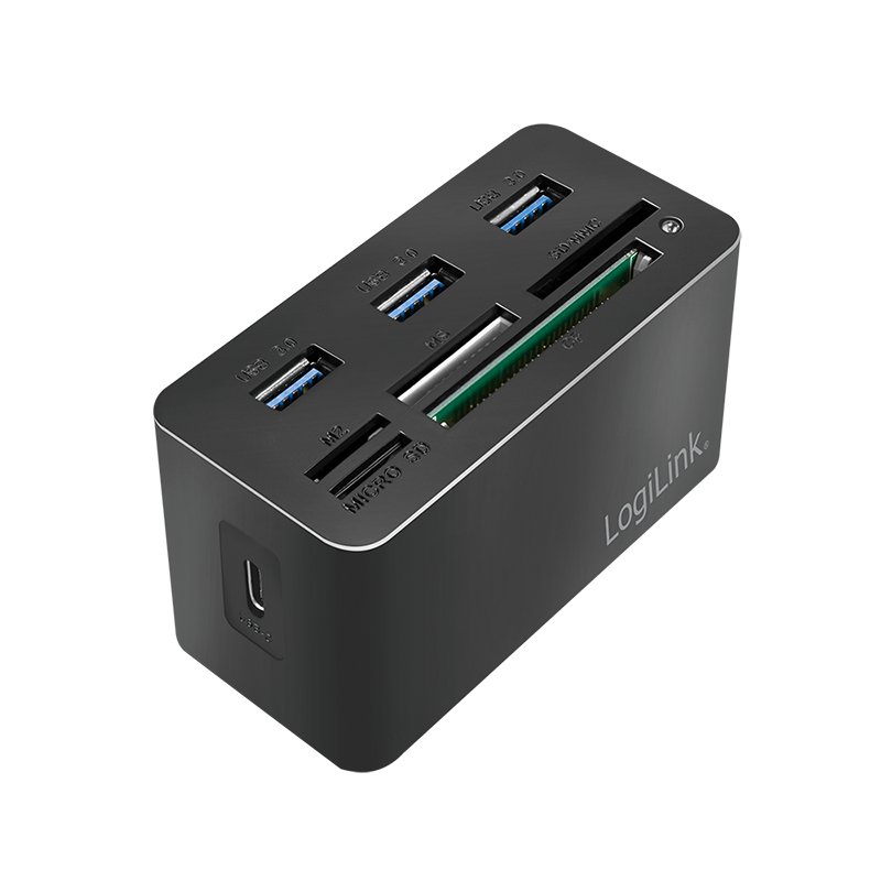 Cardreader Logilink USB 3.2 8-Port black