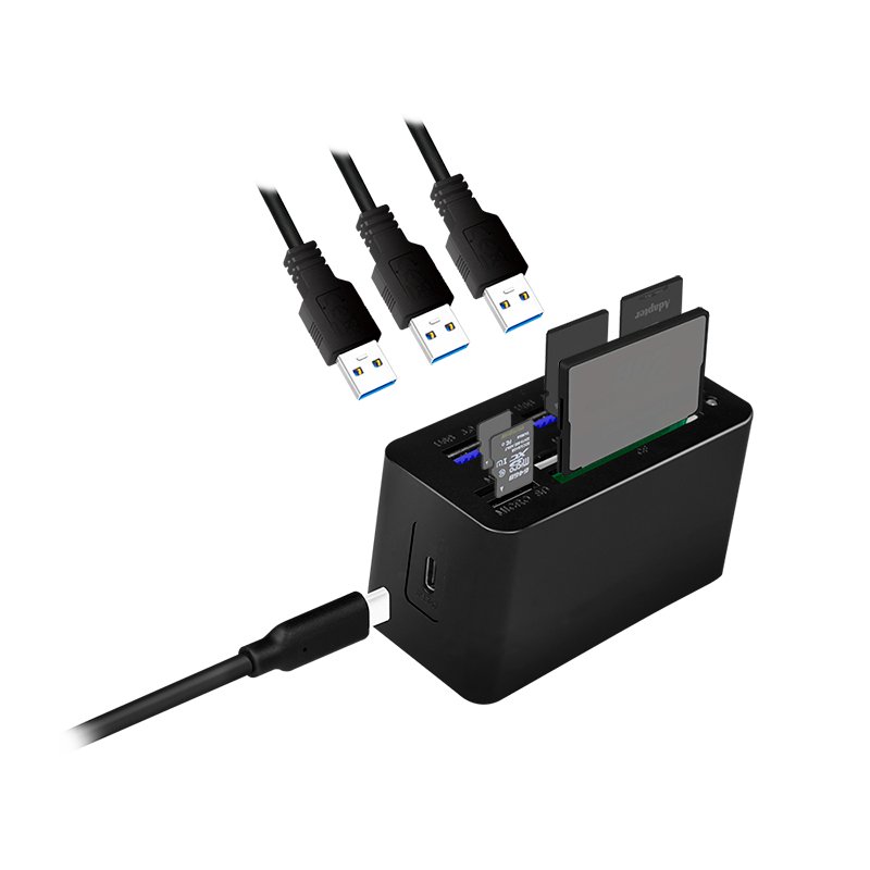 LogiLink CR0046 notebook dock/port replicator Wired USB 3.2 Gen 1 (3.1 Gen 1) Type-C Black