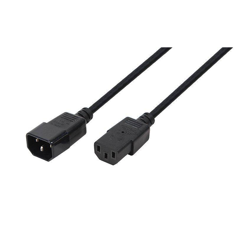 Cable Logilink Power cable extension 3m black