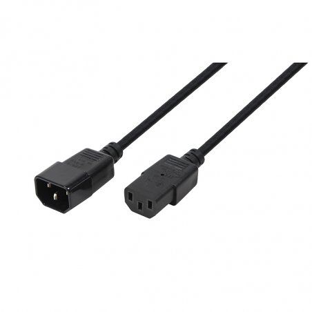 Cable Logilink Power cable extension 3m black