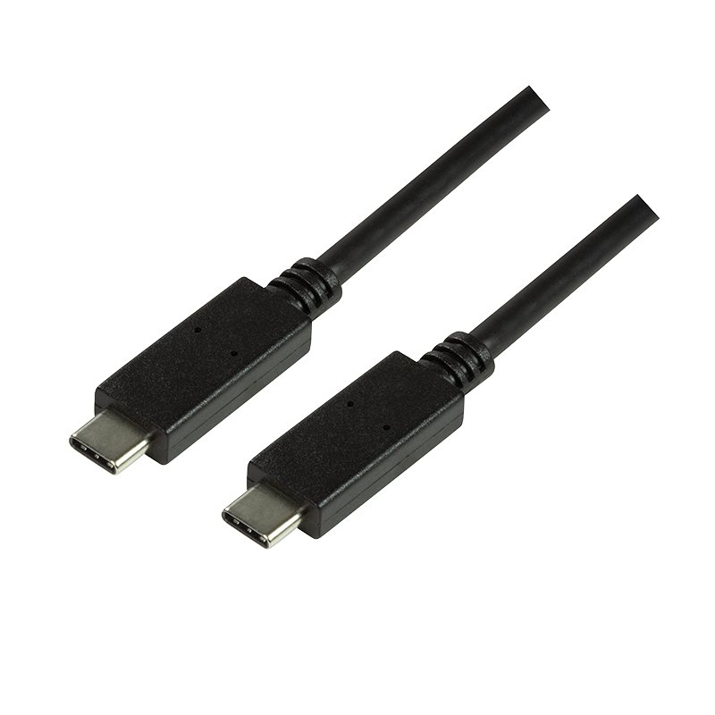 LogiLink CU0129 câble USB 1 m USB 3.2 Gen 2 (3.1 Gen 2) USB C Noir
