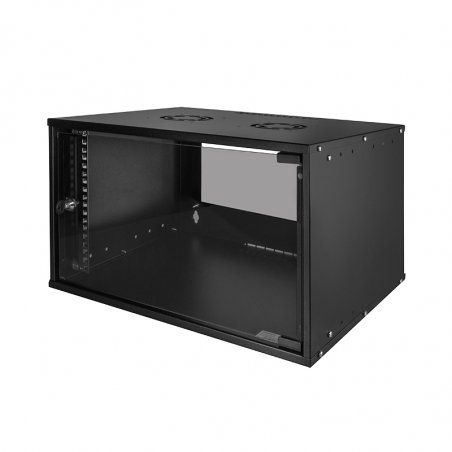 LogiLink W06C55B étagère 6U Rack monté sur le mur Noir