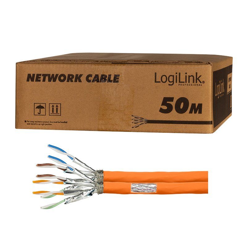 Cable Logilink Cat.7 S/FTP 1000MHz 50m orange