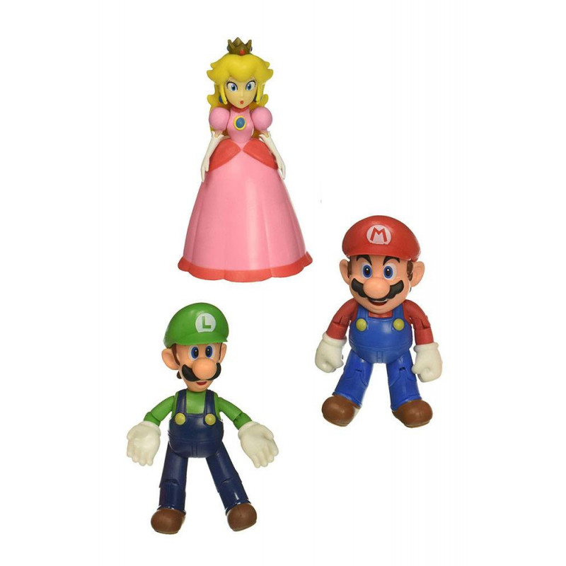 NINTENDO - Pack 3 Figurines Mushroom Kingdom - 10cm