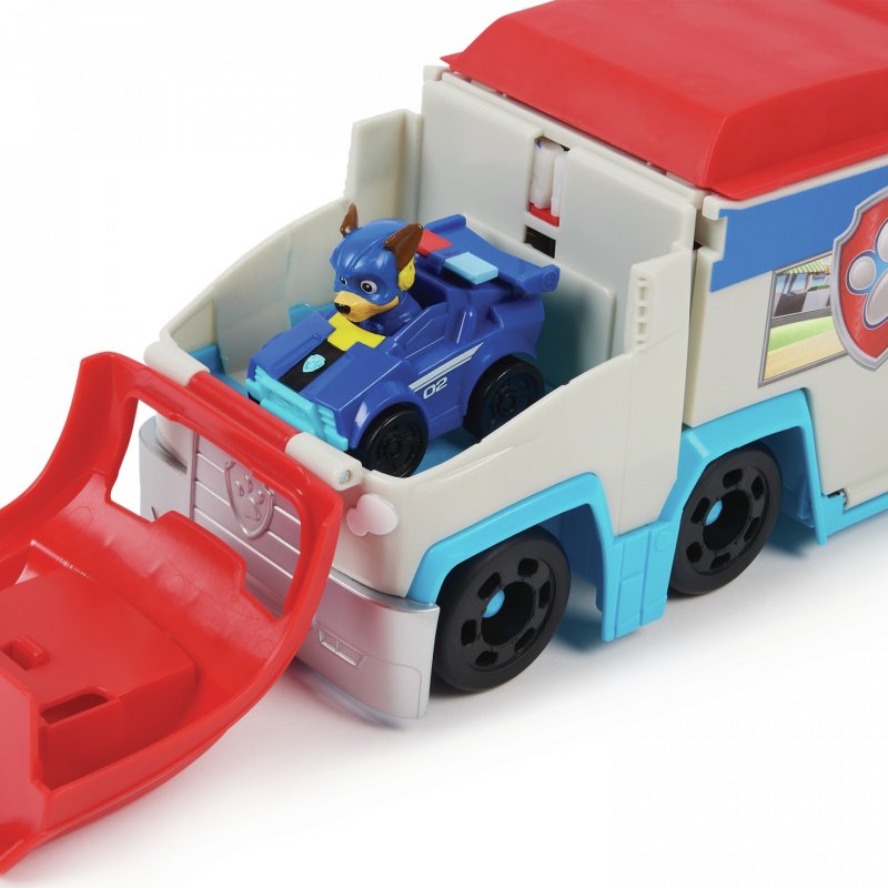 PAW Patrol : The Mighty Movie, Pup Squad Patroller Toy Truck, with Collectible Mighty Pups Chase Pup Squad Toy Car, Kids