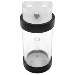 Singularity compatible Computers Protium Ausgleichsbehälter 100mm - Acryl, matt transparent, schwarz