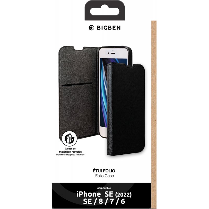 Bigben Connected FOLIOIPSE22B coque de protection pour téléphones portables Noir