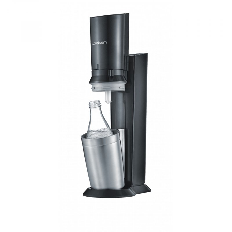 Soda Maker Crystal 3 0 QC black Schwarz incl 1 Glasbottle (1016411410)