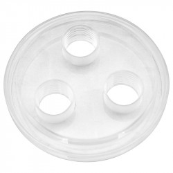 Singularity compatible Computers Protium Triple Port Cap, Deckel für Ausgleichsbehälter - Acryl, transparent