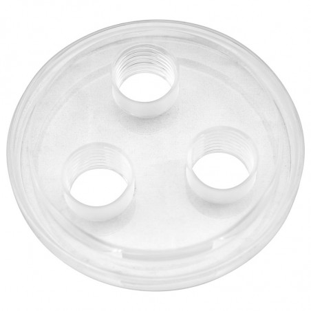 Singularity compatible Computers Protium Triple Port Cap, Deckel für Ausgleichsbehälter - Acryl, transparent