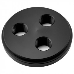 Singularity compatible Computers Protium Triple Port Cap, Deckel für Ausgleichsbehälter - Acetal, schwarz