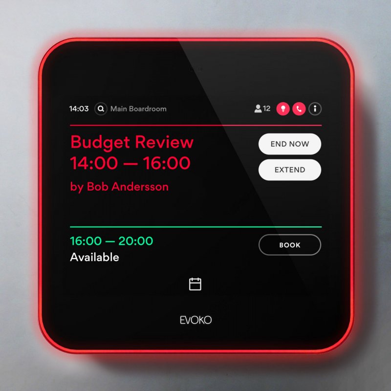 Evoko Liso 20,3 cm (8") 802.11a, 802.11b, 802.11g, Wi-Fi 4 (802.11n) Noir