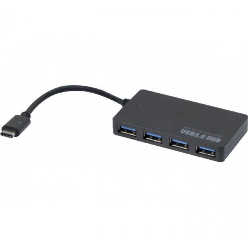 Hypertec 021308-HY interface hub USB 3.2 Gen 1 (3.1 Gen 1) Type-C 5000 Mbit/s Black