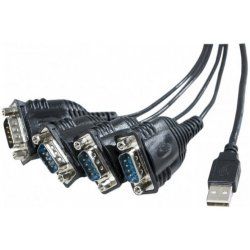 CUC Exertis Connect 040344 serial cable Black 1.3 m USB Type-A DB-9
