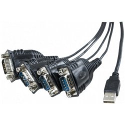 USB to RS232 Converter PROLIFIC Series -4  DB9 Ports