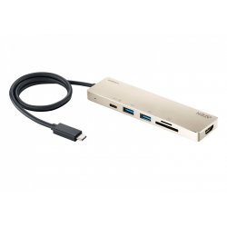 ATEN Mini station d’accueil multiport USB-C avec transfert de puissance