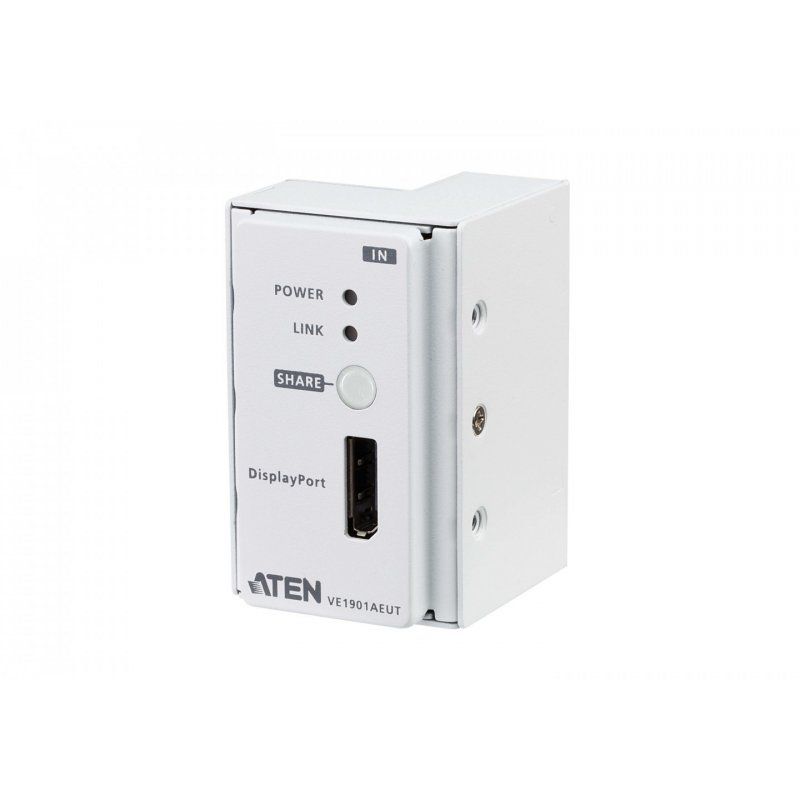 ATEN DisplayPort HDBaseT-Lite Transmitter with EU Wall Plate / PoH