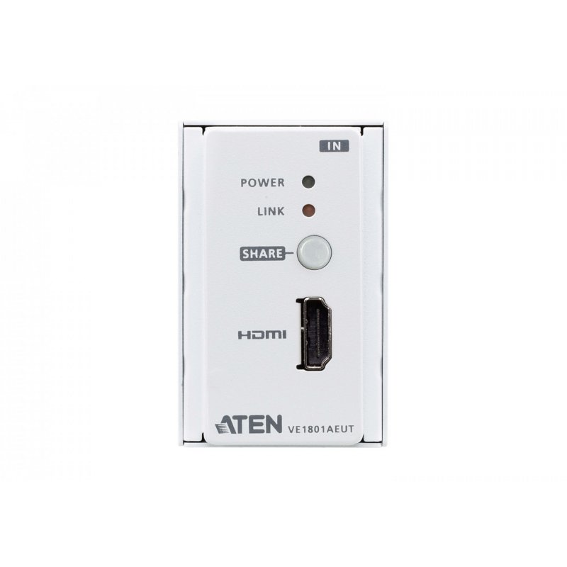 ATEN HDMI HDBaseT-Lite Transmitter with EU Wall Plate / PoH