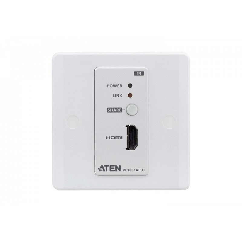 ATEN HDMI HDBaseT-Lite Transmitter with EU Wall Plate / PoH