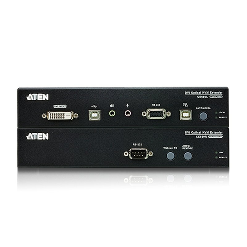ATEN USB DVI Optical Fiber KVM Extender (600m)