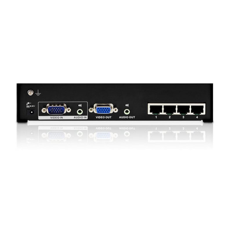 4-Port VGA Cat5e/6 Audio/Video Splitter