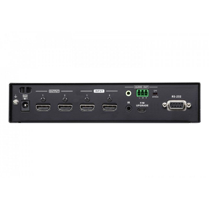 2x2 True 4K HDMI Matrix Switch with Audio De-Embedder