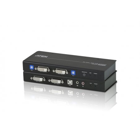 ATEN Extension KVM Cat 5 DVI double affichage USB (1024 x 768@60m)
