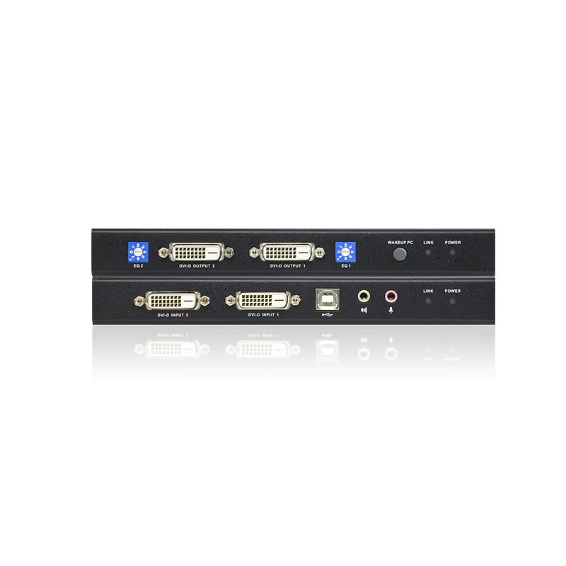 ATEN USB Dual View DVI KVM Extender with Audio and RS-232 (60m)