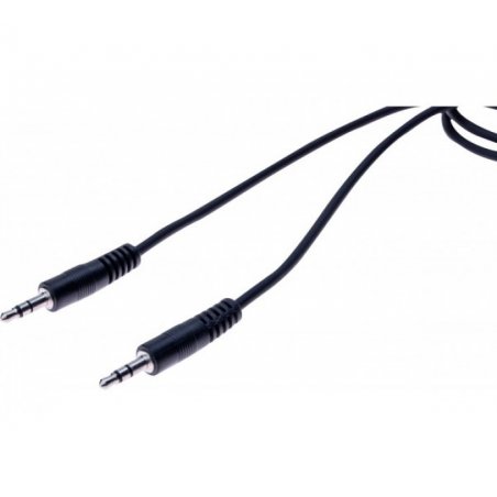 Stereo cord 3.5mm Jack Black MM- 1.50 m
