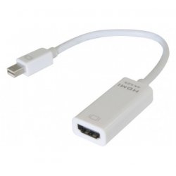Hypertec 127379-HY video cable adapter 0.13 m Mini DisplayPort HDMI White